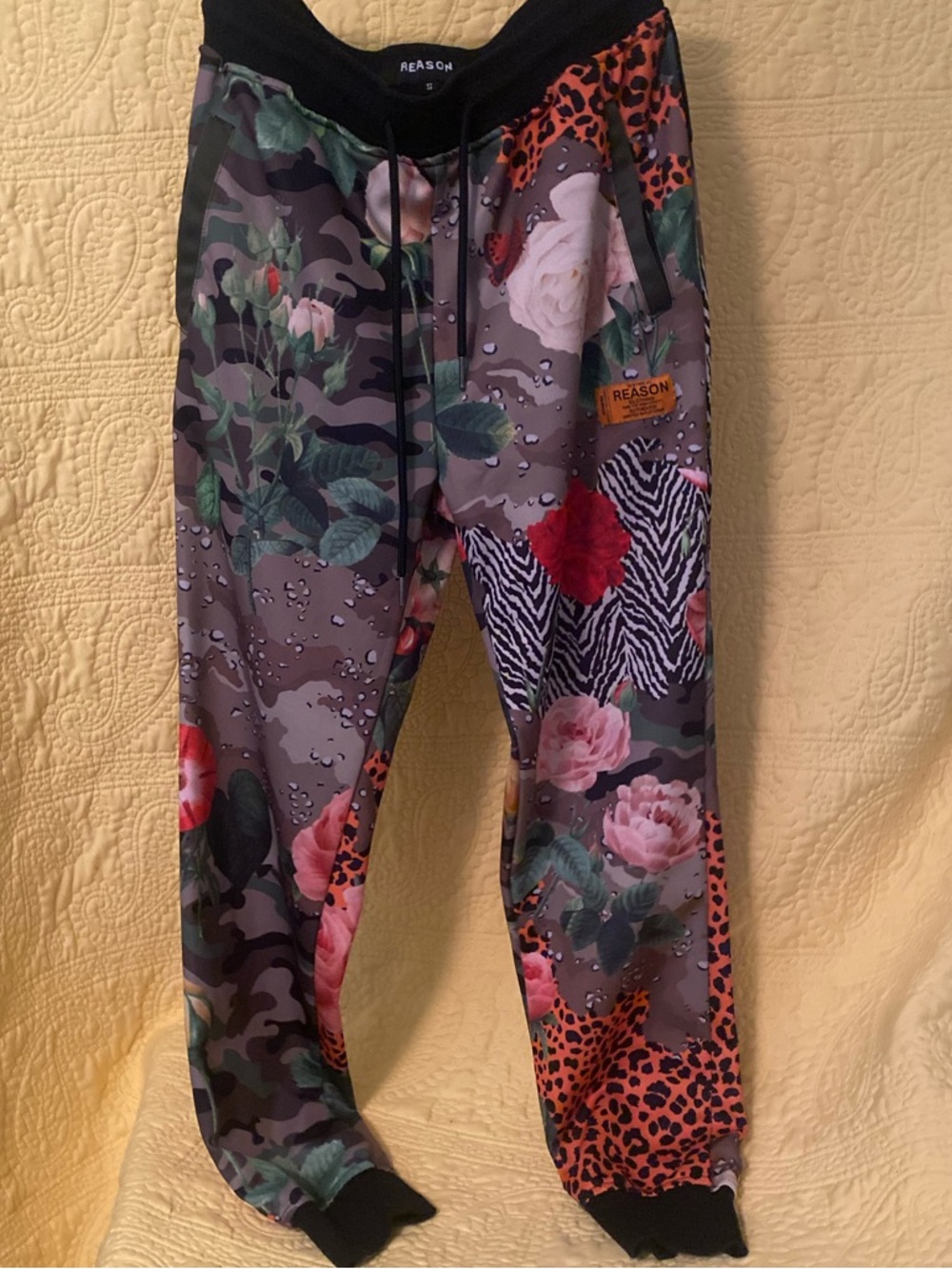 Reason Multicolor Floral Camo Mens Joggers